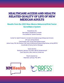 Photo of the health data cover.