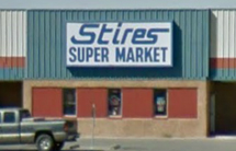 Photo of the Stires Super Market location.