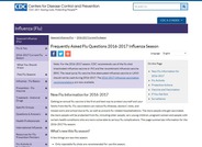 Influenza Season 2017-2018 Frequently Asked Flu Questions