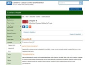 Hepatitis B Infectious Diseases Related to Travel
