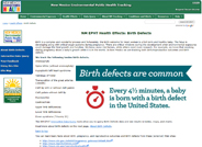 Measures include prevalence of infants with cleft lip with or without cleft palate.