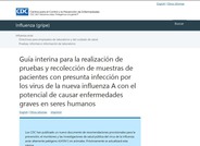CDC - Guía interina para la realización de pruebas y recolección de muestras