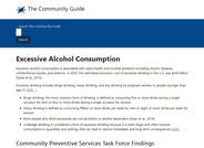 The Community Guide: Excessive Alcohol Consumption