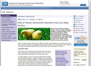 Peep, chirp, quack! Live baby poultry, such as chicks, ducklings, goslings, and baby turkeys, can carry harmful germs called Salmonella. After you touch a chick, duckling, or other baby bird, or anything in the area where they live and roam, WASH YOUR HANDS so you don't get sick!